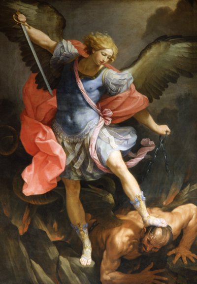 Aartsengel Michaël verslaat Satan, c.1636 door Guido Reni